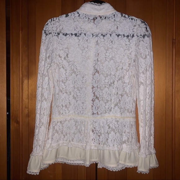 213 Lace Button Down Top - Picture 2 of 2